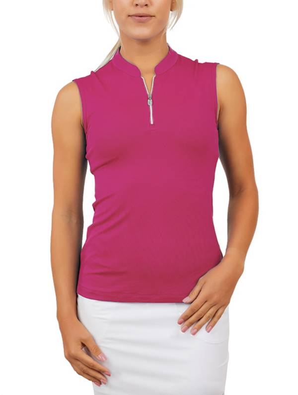 Sofibella Women's Mock Neck Sleeveless Golf Polo product image