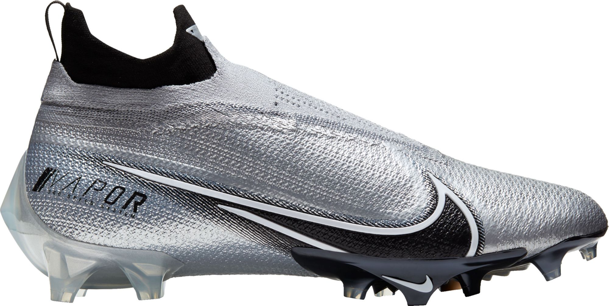 white and black nike football cleats