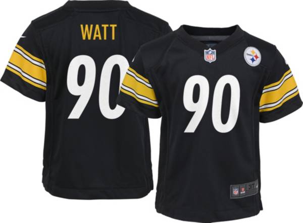 Nike Boys' Pittsburgh Steelers T.J. Watt #90 Black Game Jersey