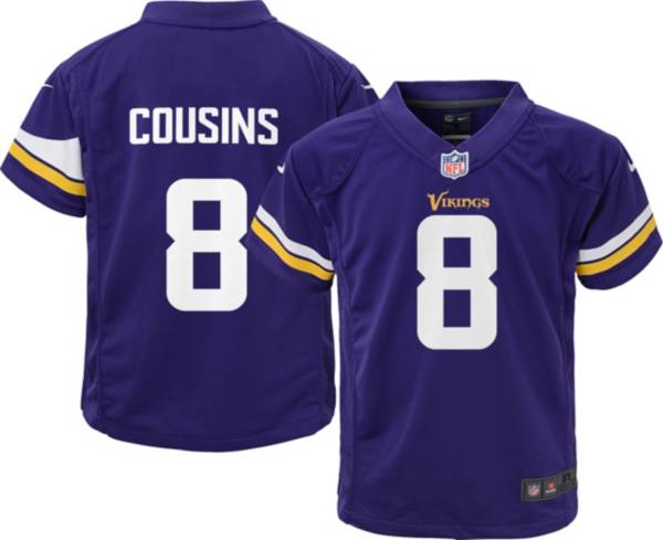 Nike Boys' Minnesota Vikings Kirk Cousins #8 Purple Game Jersey