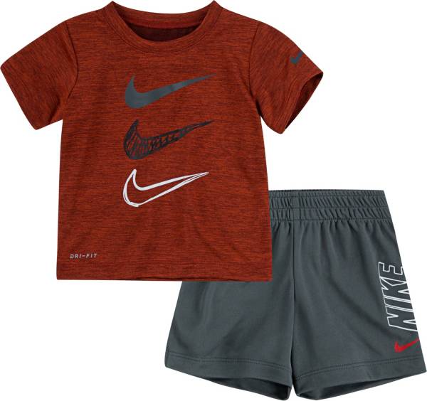 Nike Boys' Dri-FIT Triple Futura Graphic T-Shirt and Shorts Set