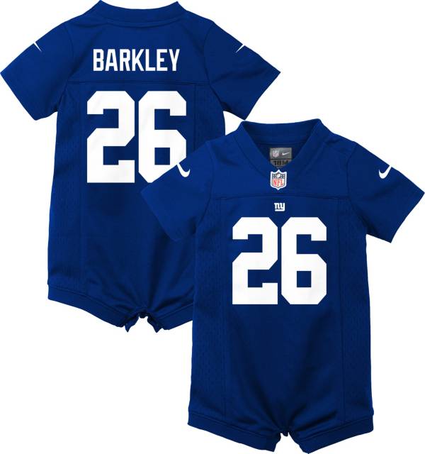 Nike Infant New York Giants Saquon Barkley #26 Royal Romper Jersey