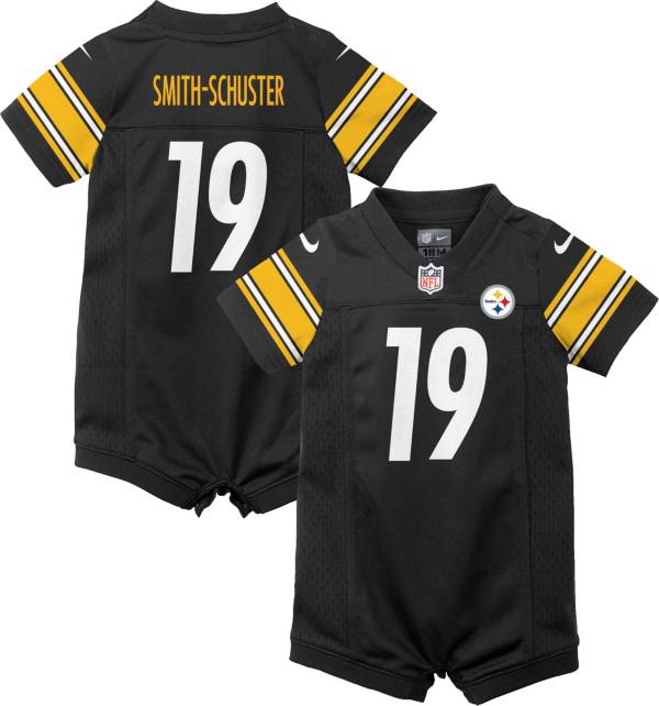 Nike Infant Pittsburgh Steelers JuJu Smith-Schuster #19 Black Romper Jersey