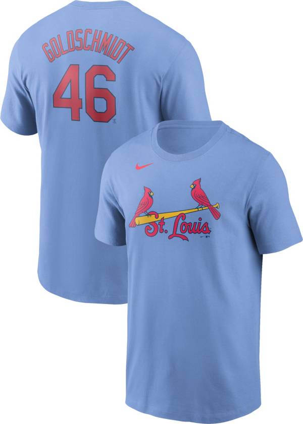 Nike Men's St. Louis Cardinals Paul Goldschmidt #46 Blue T-Shirt