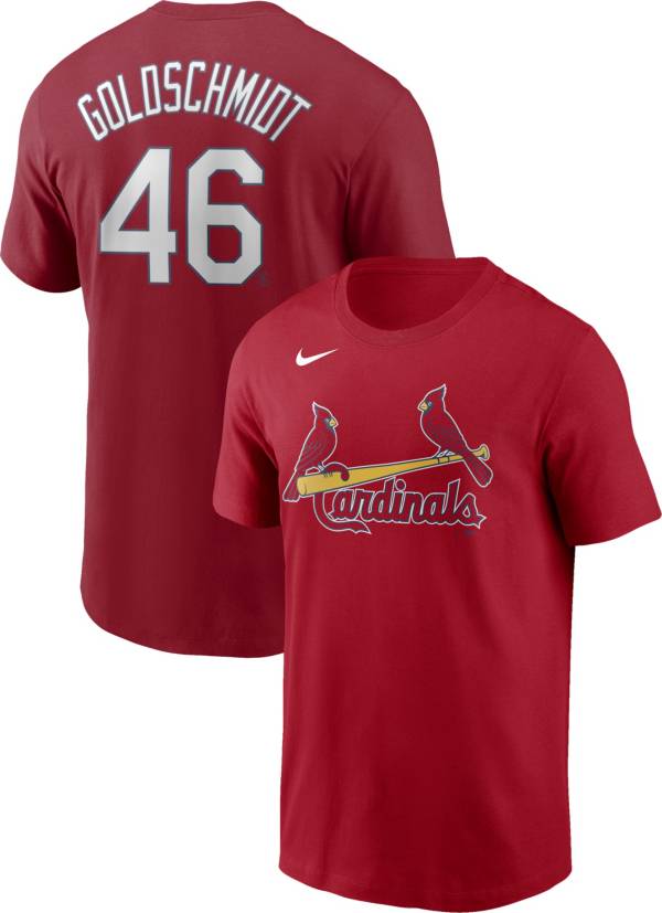 Nike Men's St. Louis Cardinals Paul Goldschmidt #46 Red T-Shirt | DICK ...