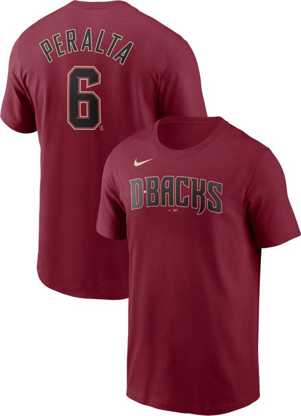 Nike Men's Arizona Diamondbacks David Peralta #6 Dark Red T-Shirt