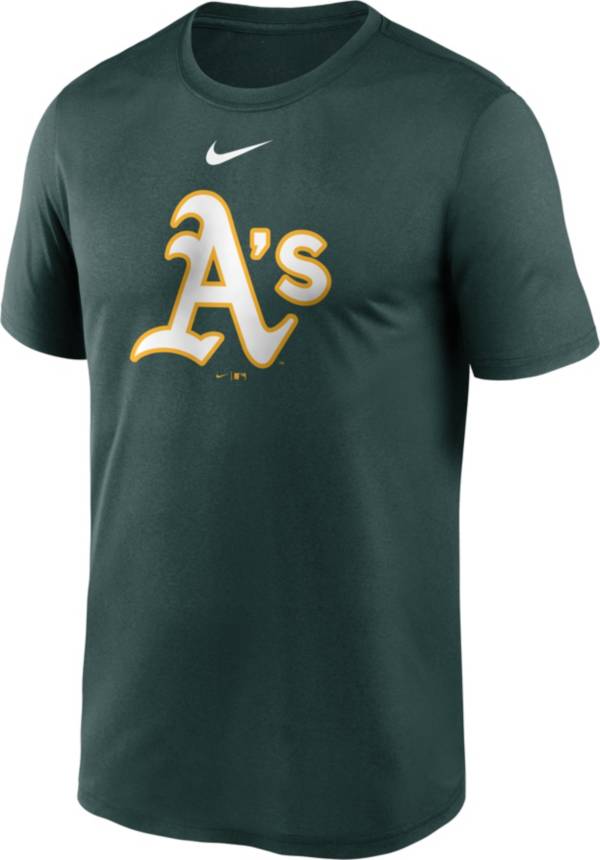 Nike Men's Oakland Athletics Green Large Logo Legend Dri-FIT T-Shirt