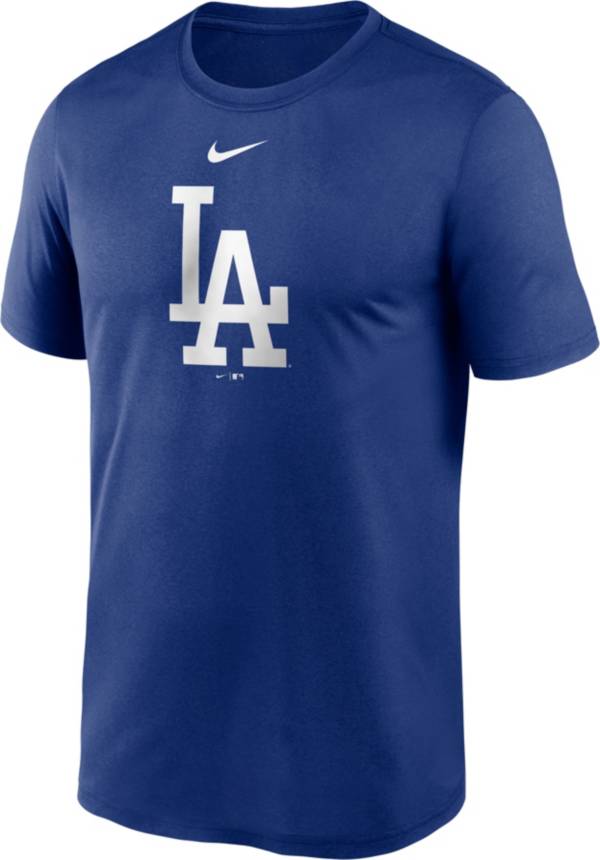 Nike Men's Los Angeles Dodgers Blue Large Logo Legend Dri-FIT T-Shirt