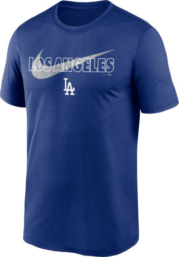 Nike Men's Los Angeles Dodgers Blue Swoosh Legend T-Shirt