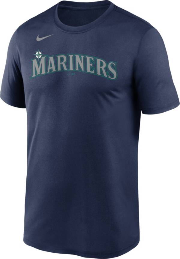 Nike Men's Seattle Mariners Navy Wordmark Legend Dri-FIT T-Shirt