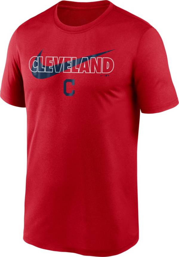 Nike Men's Cleveland Indians Red Swoosh Legend T-Shirt