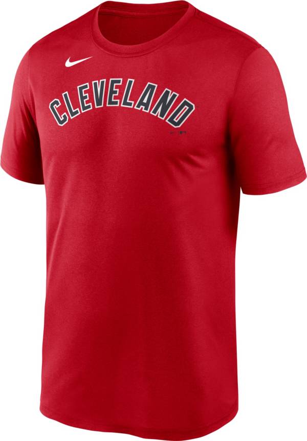 Nike Men's Cleveland Indians Red Wordmark Legend Dri-FIT T-Shirt