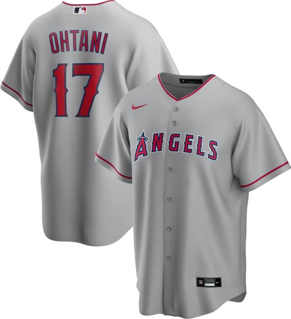 Nike Men's Replica Los Angeles Angels Sohei Ohtani #17 Grey Cool Base Jersey product image