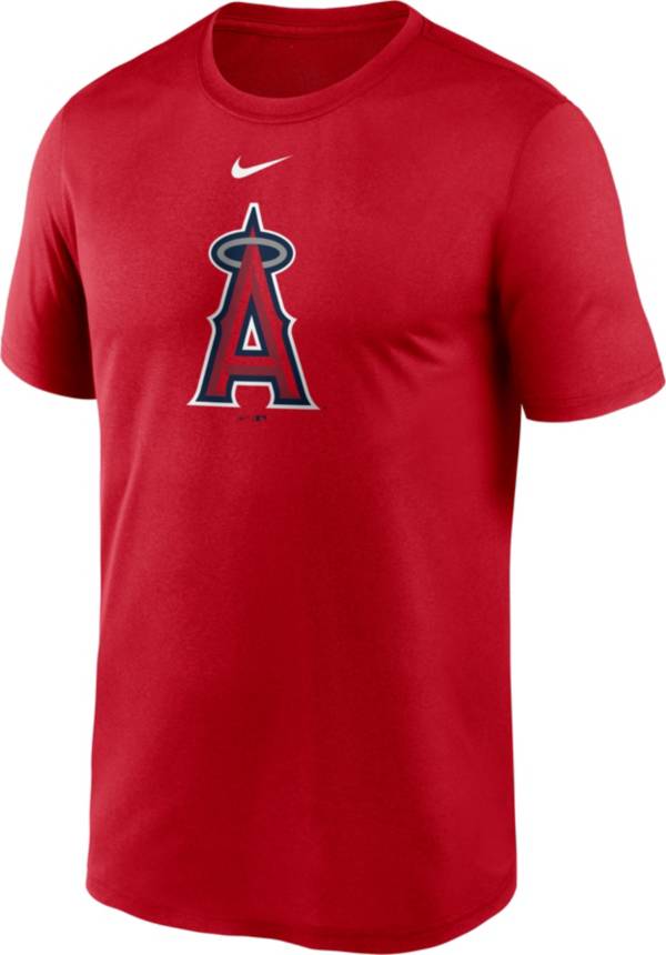 Nike Men's Los Angeles Angels Red Large Logo Legend Dri-FIT T-Shirt