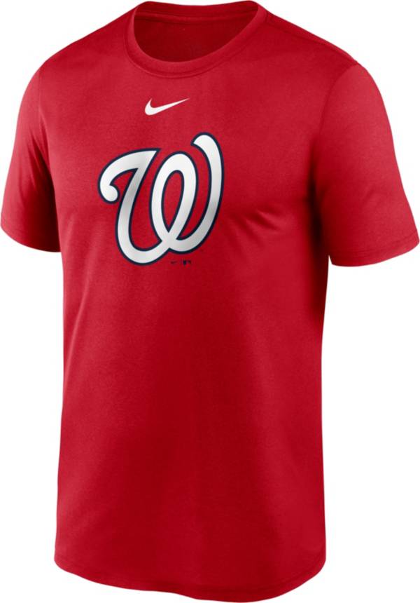 Nike Men's Washington Nationals Red Large Logo Legend Dri-FIT T-Shirt