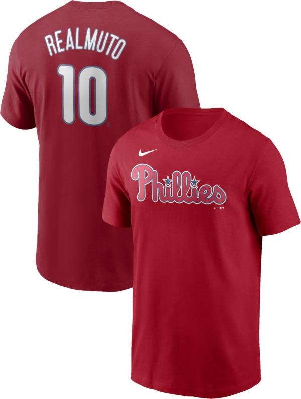 Nike Men's Philadelphia Phillies J.T Realmuto #10 Red T-Shirt