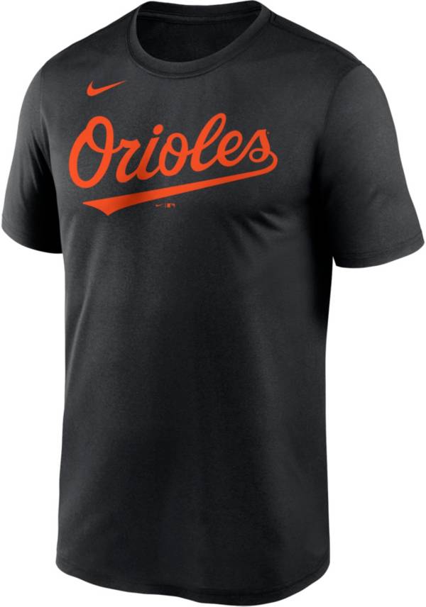 Nike Men's Baltimore Orioles Black Wordmark Legend Dri-FIT T-Shirt