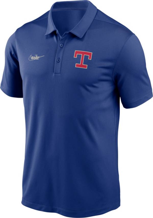 Nike Men's Texas Rangers Blue Cooperstown Vintage Dri-FIT Franchise Polo