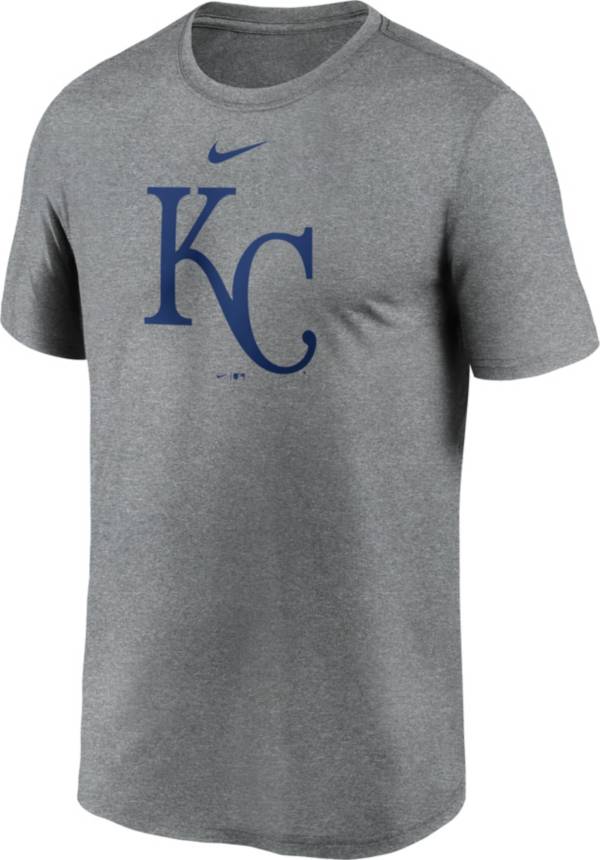 Nike Men's Kansas City Royals Grey Large Logo Legend Dri-FIT T-Shirt