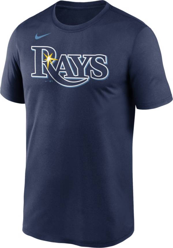 Nike Men's Tampa Bay Rays Navy Wordmark Legend Dri-FIT T-Shirt product image