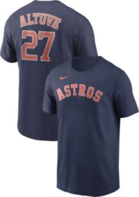 JOSE ALTUVE Astros #27 MLBPA Smoke Youth Boys Crew Neck Tee Shirt 