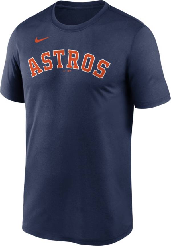 Nike Men's Houston Astros Navy Wordmark Legend Dri-FIT T-Shirt