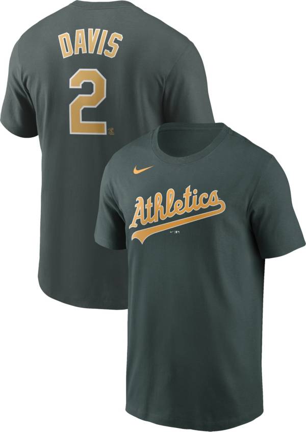 Nike Men's Oakland Athletics Khris Davis #2 Green T-Shirt