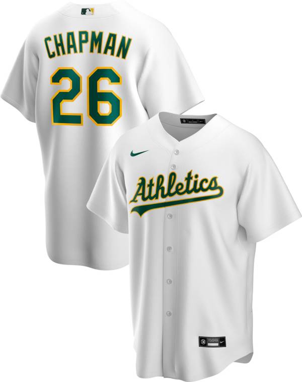 Nike Men's Replica Oakland Athletics Matt Chapman #26 White Cool Base Jersey