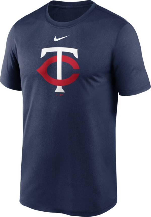 Nike Men's Minnesota Twins Navy Large Logo Legend Dri-FIT T-Shirt