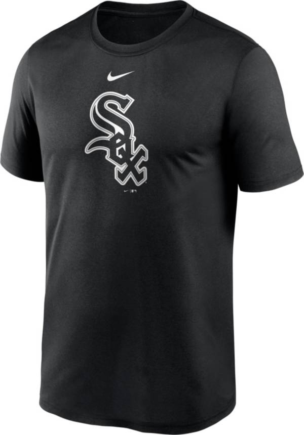 Nike Men's Chicago White Sox Black Large Logo Legend Dri-FIT T-Shirt