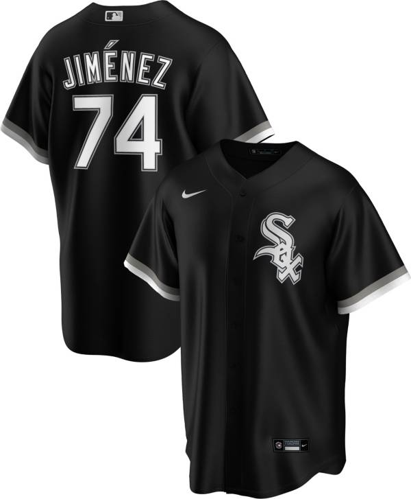 Nike Men's Replica Chicago White Sox Eloy Jimenez #74 Black Cool Base Jersey