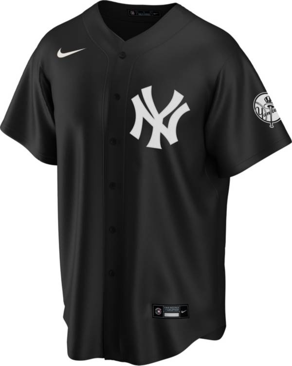 Nike Men's Replica New York Yankees Black Cool Base Jersey