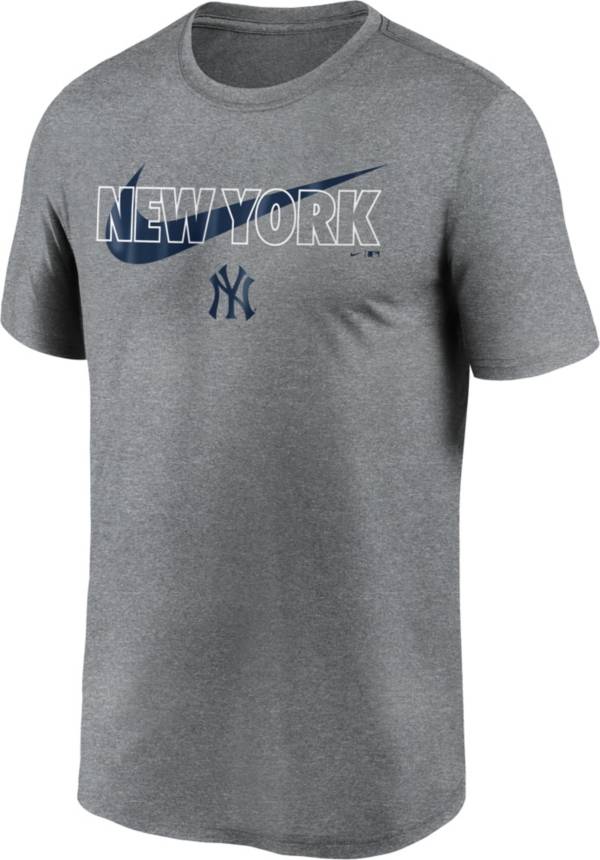 Nike Men's New York Yankees Grey Swoosh Legend T-Shirt