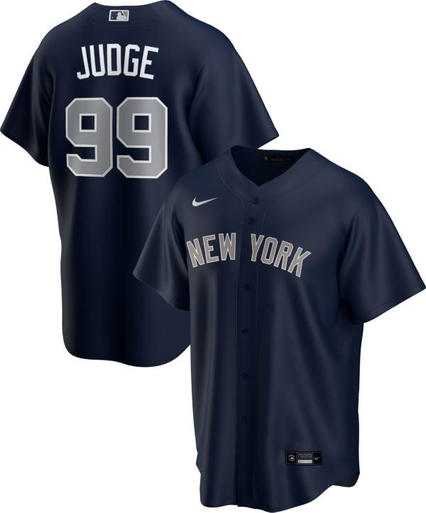 Nike Men's Replica New York Yankees Aaron Judge #99 Navy Cool Base Jersey