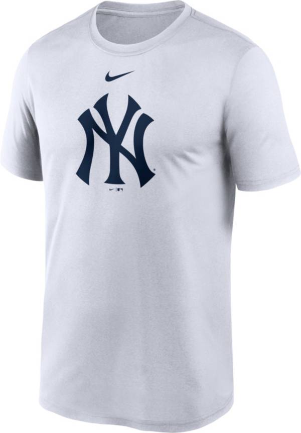 Nike Men's New York Yankees White Large Logo Legend Dri-FIT T-Shirt