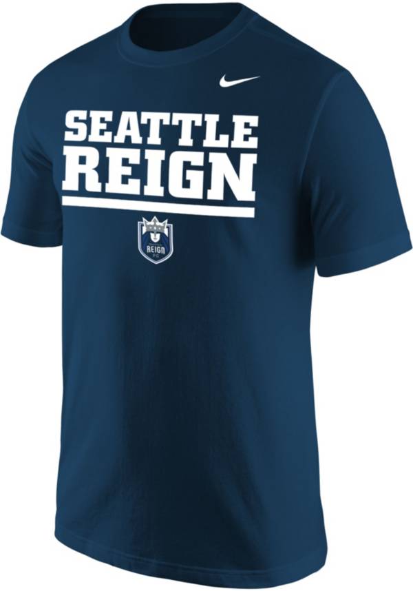 Nike Men's Seattle Reign Wordmark Navy T-Shirt