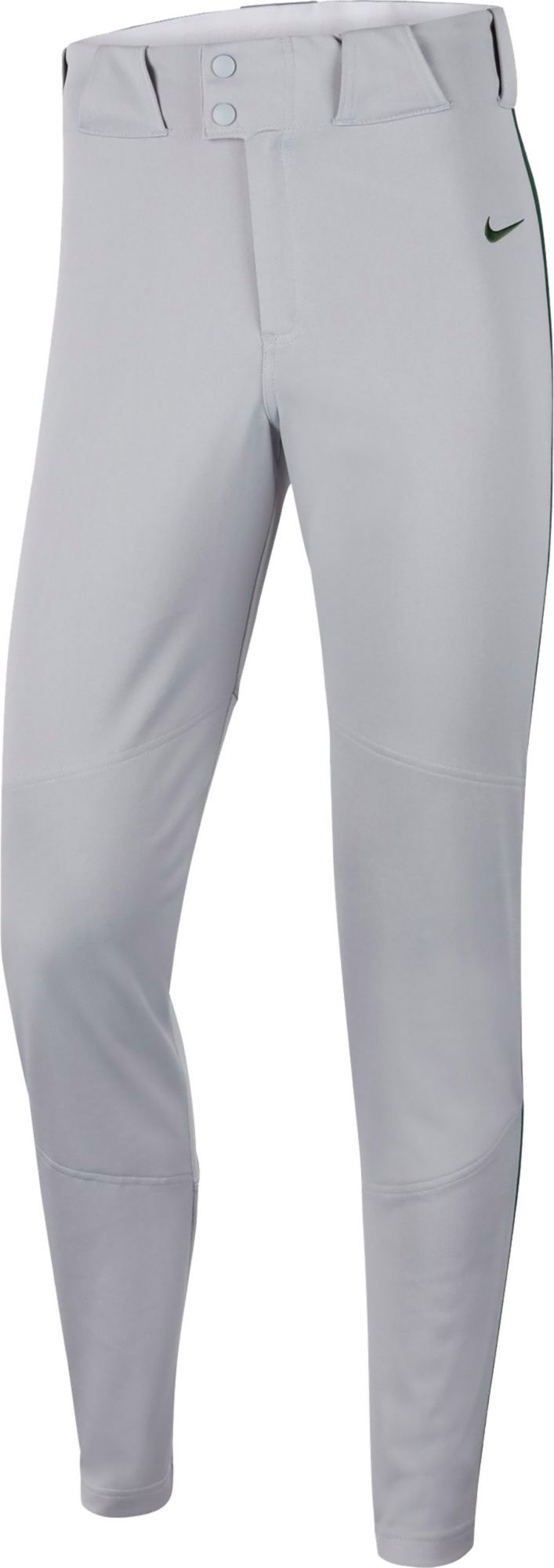 nike white baseball pants with red piping