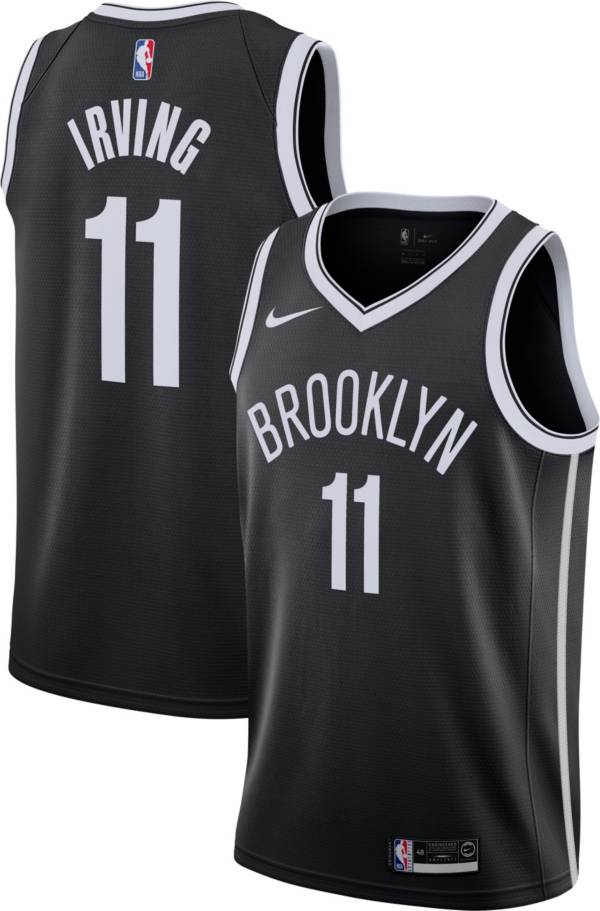 Nike Men's Brooklyn Nets Kyrie Irving #11 Black Dri-FIT Swingman Jersey