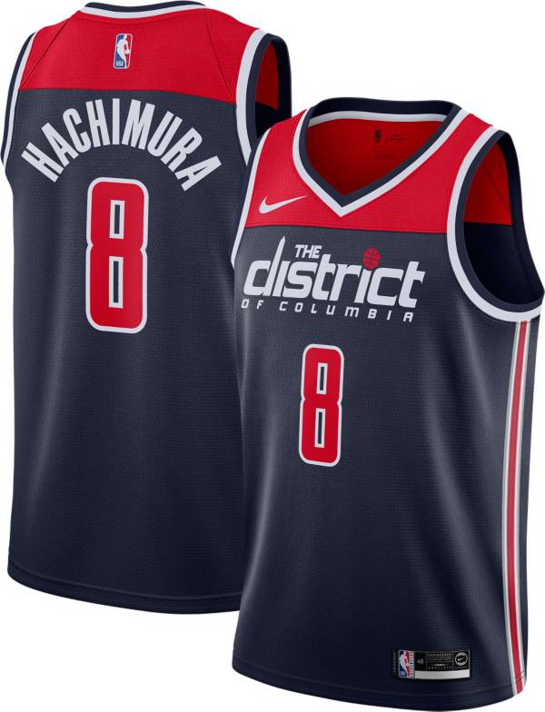 Nike Men's Washington Wizards Rui Hachimura #8 Navy Dri-FIT Swingman Jersey