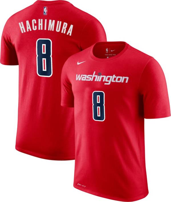 Nike Men's Washington Wizards Rui Hachimura #8 Dri-FIT Red T-Shirt