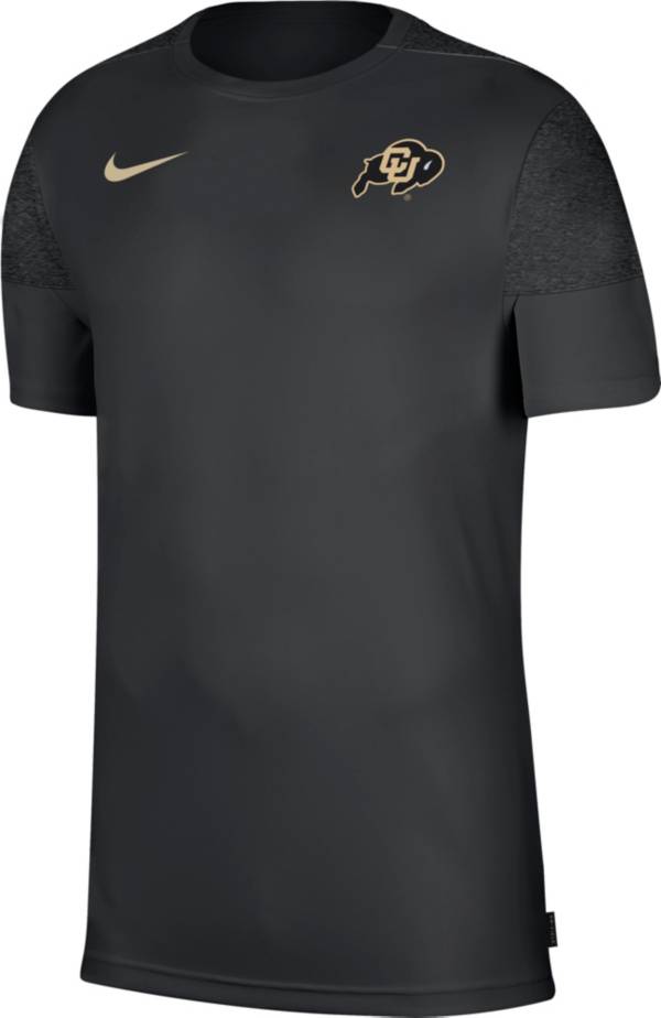 Nike Men's Colorado Buffaloes Top Coach UV Black T-Shirt product image