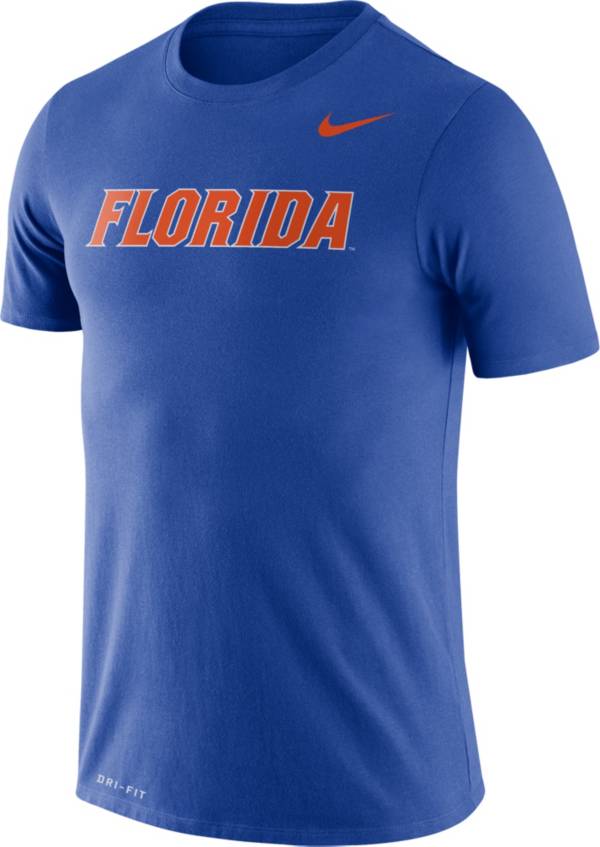 Nike Men's Florida Gators Blue Dri-FIT Legend Word T-Shirt