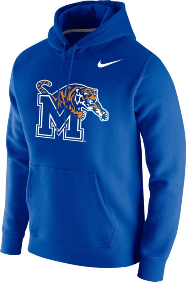 Nike Men's Memphis Tigers Blue Club Fleece Pullover Hoodie