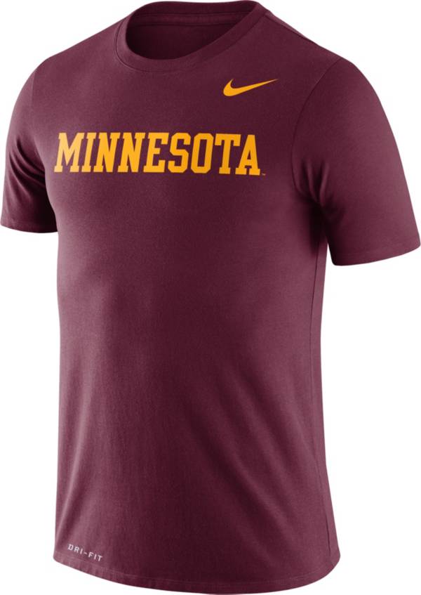 Nike Men's Minnesota Golden Gophers Maroon Dri-FIT Legend Word T-Shirt