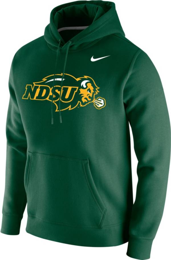 Nike Men's North Dakota State Bison Green Club Fleece Pullover Hoodie