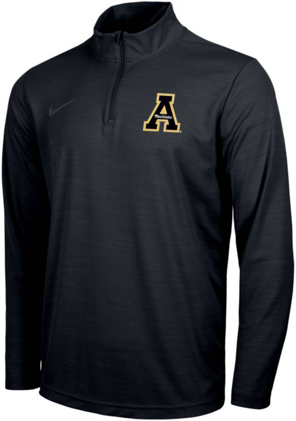 Nike Men's Appalachian State Mountaineers Intensity Black Quarter-Zip Pullover Shirt