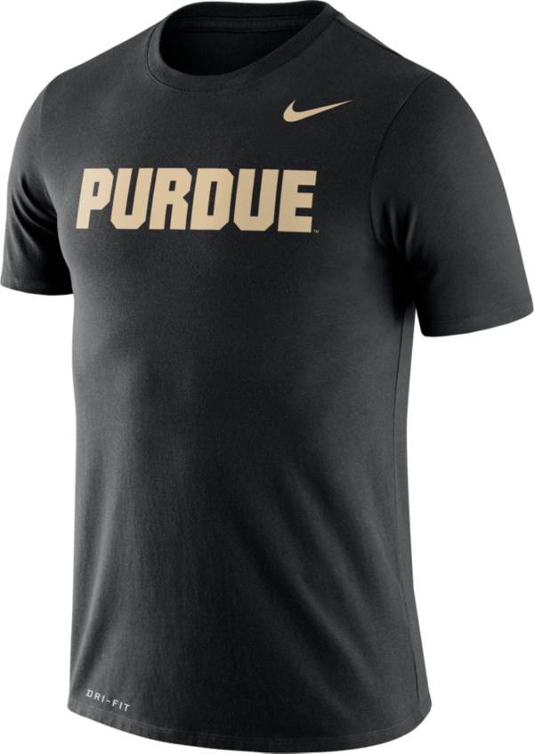 Nike Men's Purdue Boilermakers Black Dri-FIT Legend Word T-Shirt