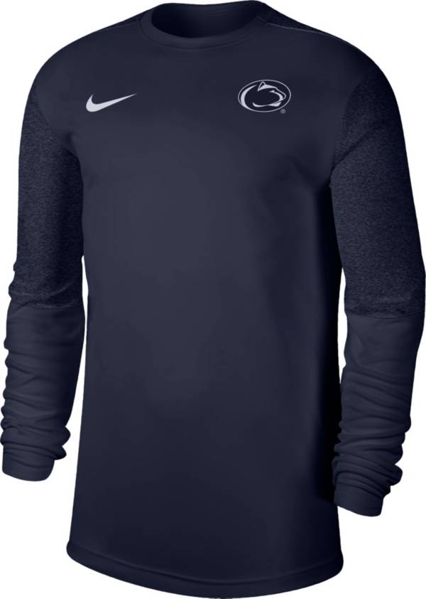 Nike Men's Penn State Nittany Lions Blue Top Coach UV Football Long Sleeve T-Shirt