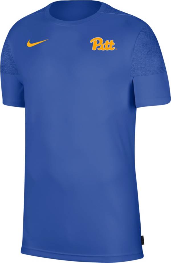 Nike Men's Pitt Panthers Blue Top Coach UV T-Shirt