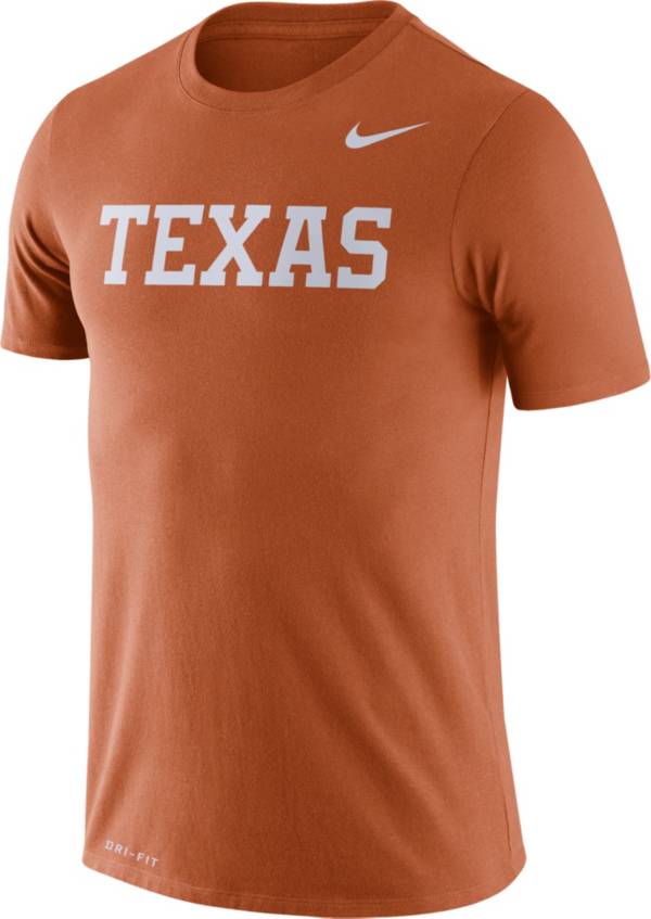 Nike Men's Texas Longhorns Burnt Orange Dri-FIT Legend Word T-Shirt